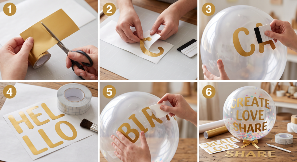 Cómo hacer letras para globos burbuja paso a paso