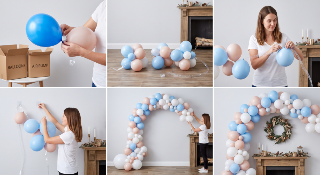 Cómo hacer un arco de globos sin estructura guía paso a paso para principiantes