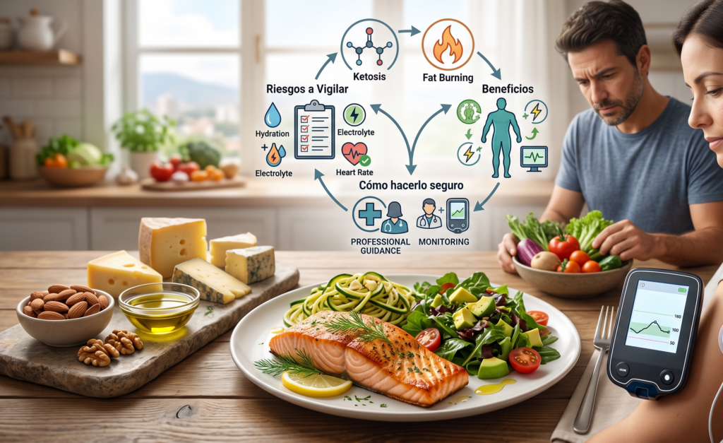Dieta keto para diabéticos tipo 2: beneficios, riesgos y cómo hacerlo seguro