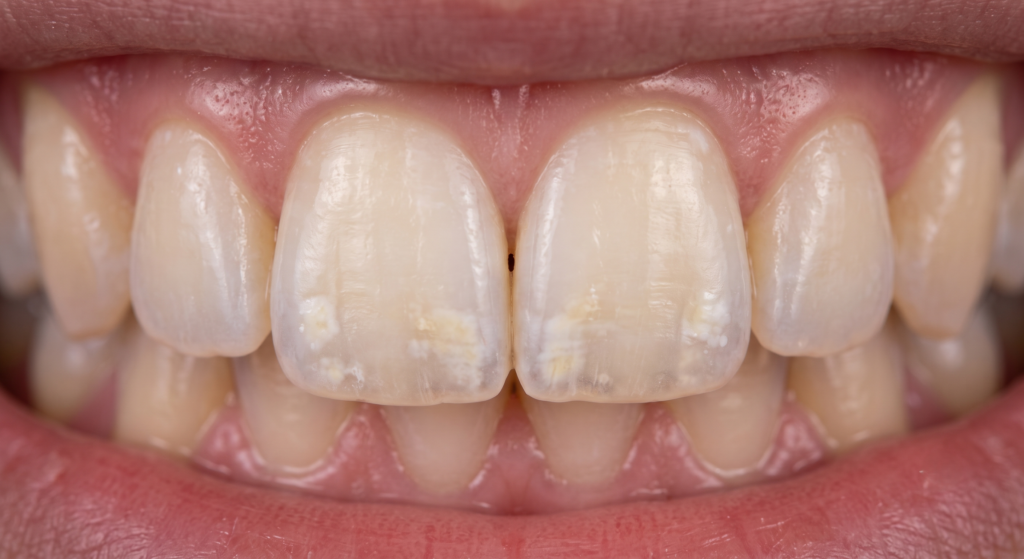 Manchas blancas en los dientes que no desaparecen aunque te los limpies bien