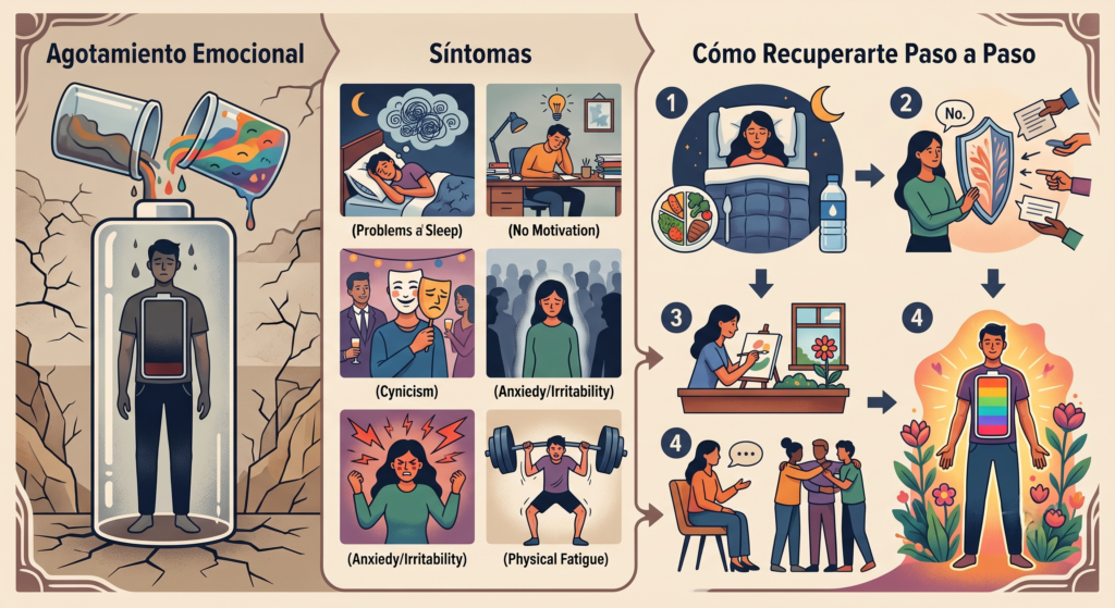 Qué es el agotamiento emocional, síntomas y cómo recuperarte paso a paso