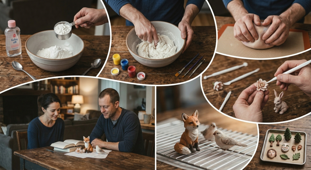 Tutorial paso a paso para hacer figuras de porcelana fría sin horno