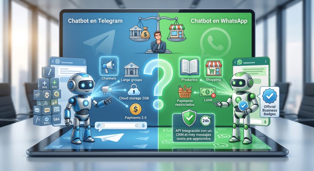 Chatbot en Telegram vs WhatsApp ¿Cuál Conviene Más a tu Negocio