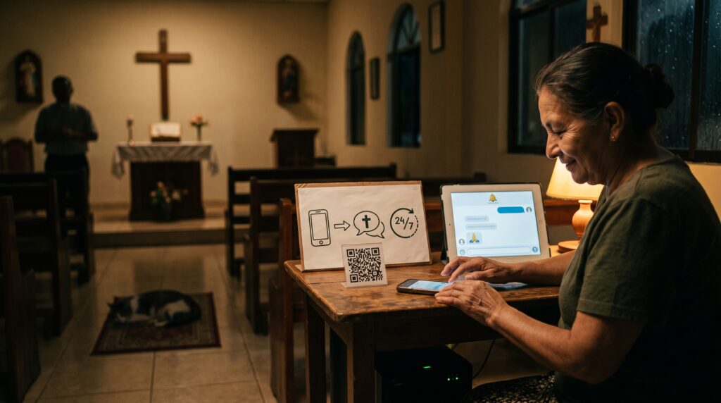 4 Cómo una iglesia pequeña usa un chatbot para recibir peticiones de oración 247