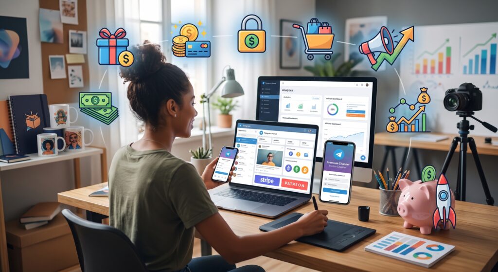 Herramientas para monetizar el canal de Telegram de creadoras