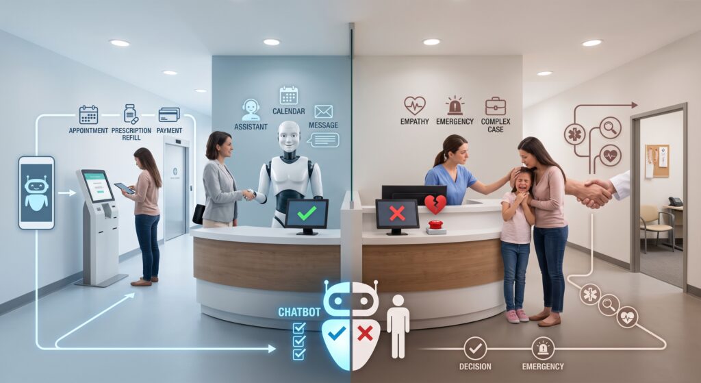 ¿Puede un chatbot reemplazar a la recepción de una clínica Lo que sí y no debe hacer